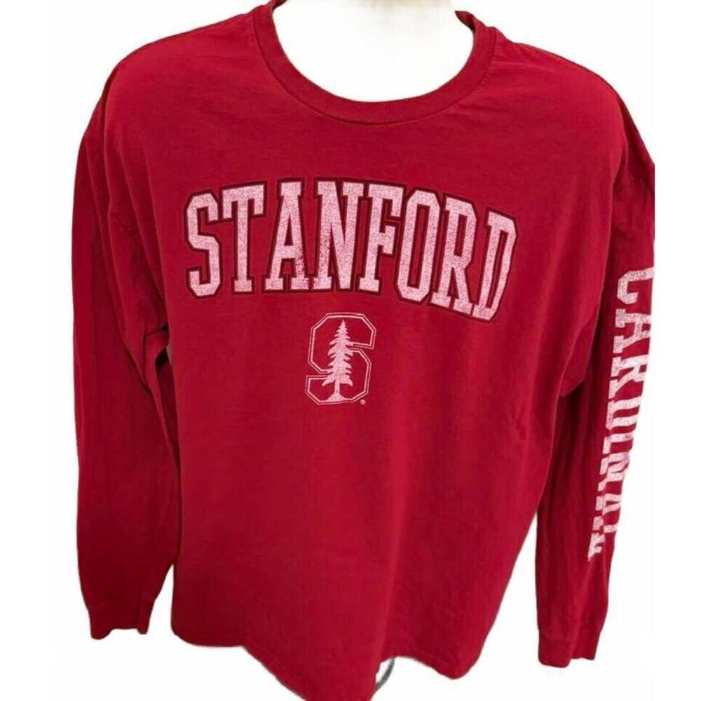 VICTORY STANFORD CARDINALS MENS X LARGE T‎ SHIRT RED LONG SLEEVE